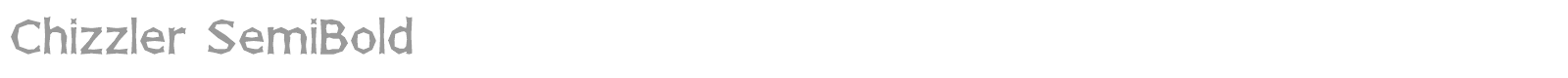 Chizzler Normal font preview
